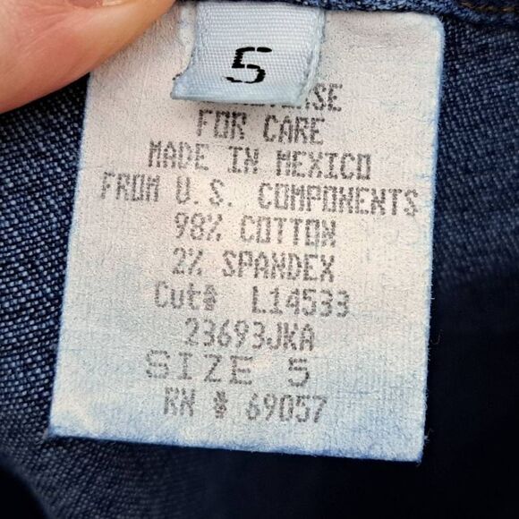 Paris Blues Y2K Low Rise Hip Hugging Flare Denim Jeans size 5 - Picture 6 of 6